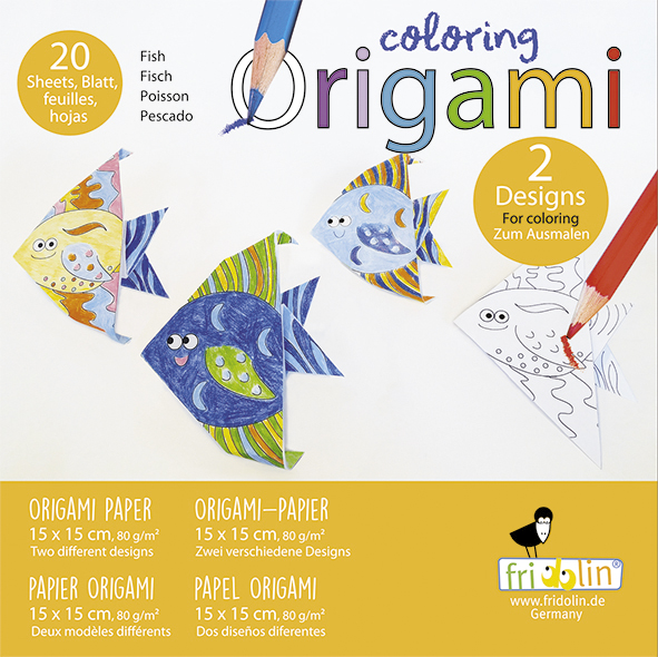 [ ] ÷  Coloring-Origami, Fish
